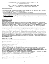 Form CNS-1 Effective Financing Statement (Efs)/ Statutory Lien Notice - Minnesota, Page 2