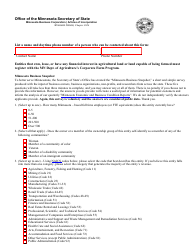 Minnesota Business Corporation - Articles of Incorporation Form - Minnesota, Page 2