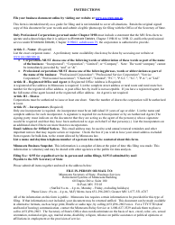 Minnesota Business Corporation - Articles of Incorporation Form - Minnesota, Page 4