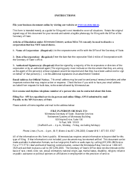 Minnesota Business Corporation Articles of Dissolution Form - Minnesota, Page 2