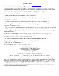 Statement of Amendment or Cancellation - Minnesota, Page 3