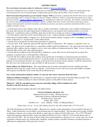 Foreign Limited Liability Company Certificate of Authority to Transact Business in Minnesota - Minnesota, Page 4
