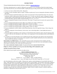 Minnesota Limited Partnership Amendment to Certificate of Limited Partnership Form - Minnesota, Page 3