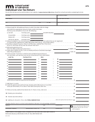 Document preview: Form UT1 Individual Use Tax Return - Minnesota