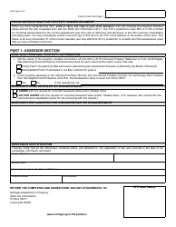 Form 628 Notice by Owner of Property Incorrectly Reported or Omitted From Assessment Roll - Michigan, Page 2