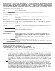 Form 635 Real Property Statement - Michigan, Page 2