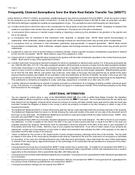 Form 2796 Application for State Real Estate Transfer Tax (Srett) Refund - Michigan, Page 2