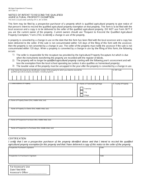 Form 3677  Printable Pdf