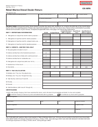 Document preview: Form 3769 Retail Marine Diesel Dealer Return - Michigan