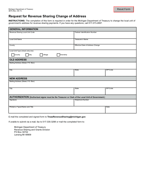 Form 3875  Printable Pdf