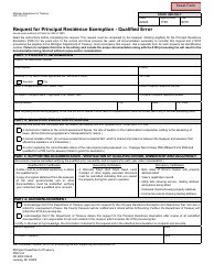 Form 5101 Request for Principal Residence Exemption - Qualified Error - Michigan