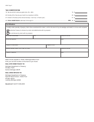 Form 5495 (700-LPG) Alternative Fuel Commercial User Monthly Tax Return - Michigan, Page 2