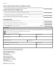 Form 5494 (700-LPG) Alternative Fuel Dealer&#039;s Monthly Tax Return - Michigan, Page 2