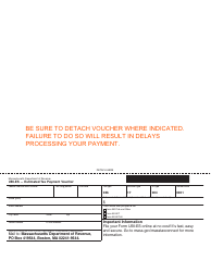 Document preview: Form UBI-ES Estimated Tax Payment Voucher - Massachusetts