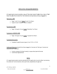 Form APP-159 Combined Commercial Exemption Application - Maine, Page 2