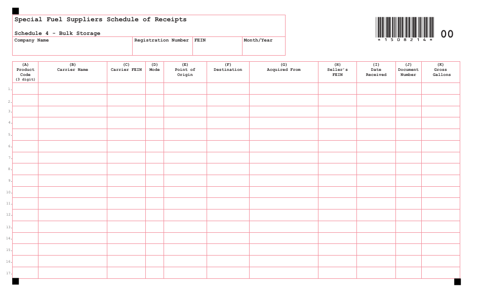 Special Fuel Suppliers Schedule of Disbursements - Schedule 5 - Taxable Sales - Maine, Page 10