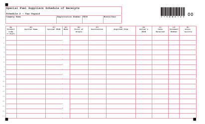 Special Fuel Suppliers Schedule of Disbursements - Schedule 5 - Taxable Sales - Maine, Page 8