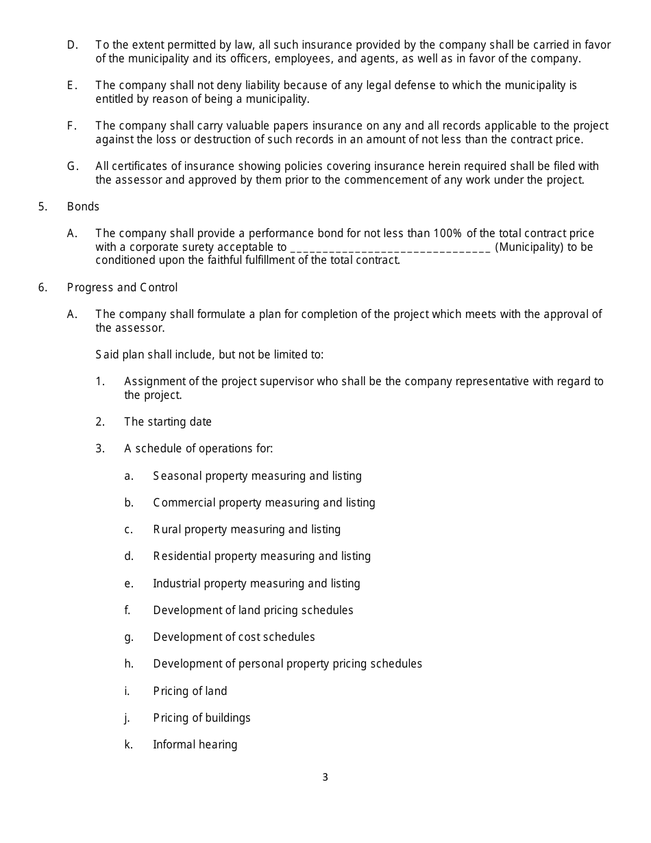 Model Contract for Revaluation Services - Maine, Page 3