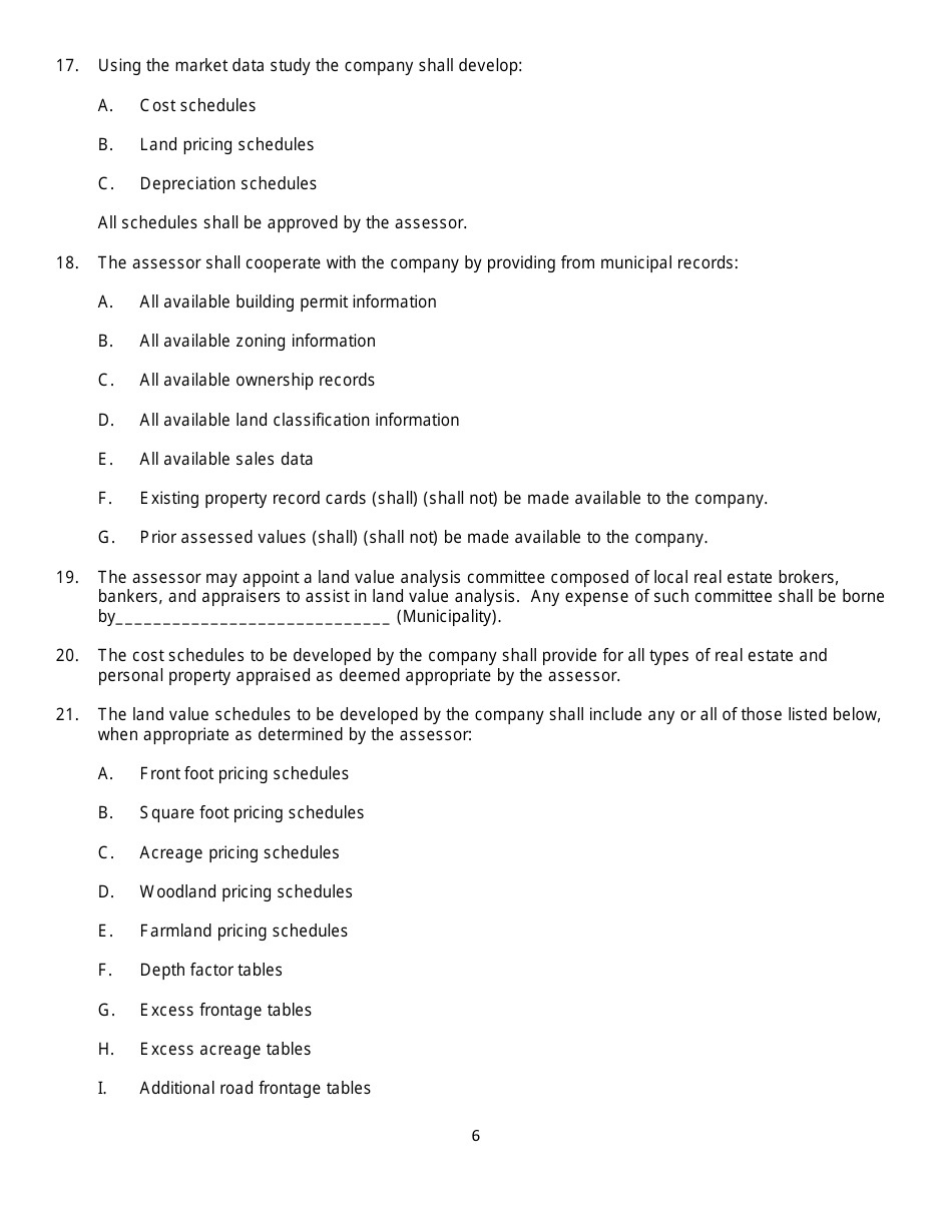 Model Contract for Revaluation Services - Maine, Page 6