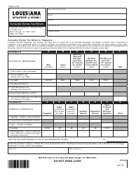 Document preview: Form R-5629 Consumer Excise Tax Return - Louisiana