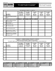 Form R-6410 2015 Legislation Recovery Worksheet for It-540, It-540b or It-540b-Nra - Louisiana, Page 2