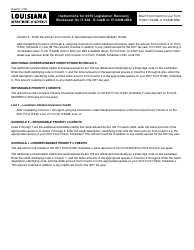 Form R-6410 2015 Legislation Recovery Worksheet for It-540, It-540b or It-540b-Nra - Louisiana, Page 4