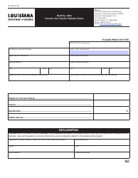 Document preview: Form R-1040 Quality Jobs Income Tax Payroll Rebate Claim - Louisiana