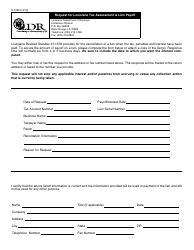 Document preview: Form R-19023 Request for Louisiana Tax Assessment & Lien Payoff - Louisiana