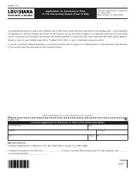 Form R-6463 &quot;Application for Extension of Time to File Partnership Return (Form It-565)&quot; - Louisiana