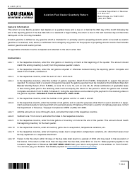 Document preview: Instructions for Form R-5347 Aviation Fuel Dealer Quarterly Return - Louisiana