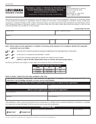 Document preview: Form R-1372 Purchases, Leases, or Rentals by Parochial and Private Elementary and Secondary Schools - Louisiana