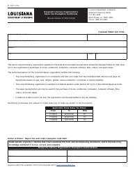 Document preview: Form R-1321 Nonprofit Literacy Organizations Sales Tax Exemption Certificate - Louisiana