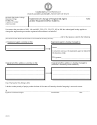 Document preview: Form RAC Statement of Change of Registered Agent and/or Registered Office Address - Kentucky