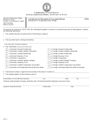 Document preview: Form RAN Certificate of Renewal of Assumed Name - Domestic or Foreign Business Entity - Kentucky