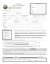 CPA Licensegrade Transfer Application - Idaho, Page 2