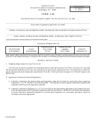 Form S-20 (SEC2013) Registration Statement Under the Securities Act of 1933