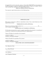 Statutory Form Limited Power of Attorney - Maryland, Page 17