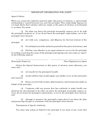 Statutory Form Limited Power of Attorney - Maryland, Page 19