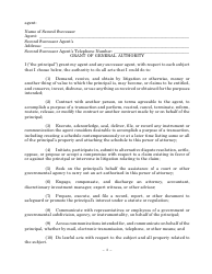 Statutory Form Limited Power of Attorney - Maryland, Page 3