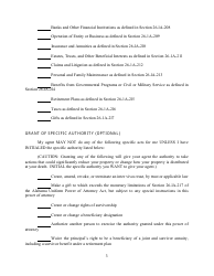 Power of Attorney Form - Alabama, Page 3
