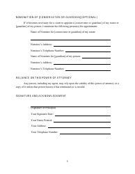 Power of Attorney Form - Alabama, Page 5