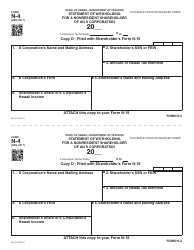 Form N-4 Statement of Withholding for a Nonresident Shareholder of an S Corporation - Hawaii, Page 7