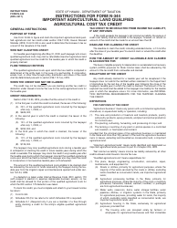 Document preview: Instructions for Form N-344 Important Agricultural Land Qualified Agricultural Cost Tax Credit - Hawaii