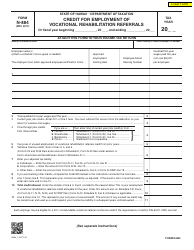 Document preview: Form N-884 Credit for Employment of Vocational Rehabilitation Referrals - Hawaii