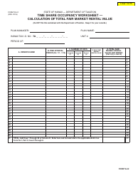 Form TA-42 Time Share Occupancy Worksheet &quot; Calculation of Total Fair Market Rental Value - Hawaii