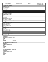 Installing Contractor&#039;s Operational Report Form - Boiler Safety Program - Delaware, Page 2
