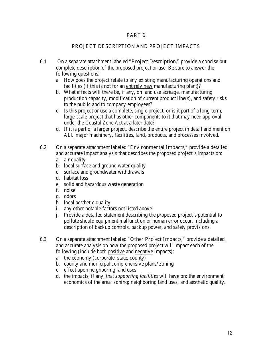 Application for a Coastal Zone Act Status Decision - Delaware, Page 12