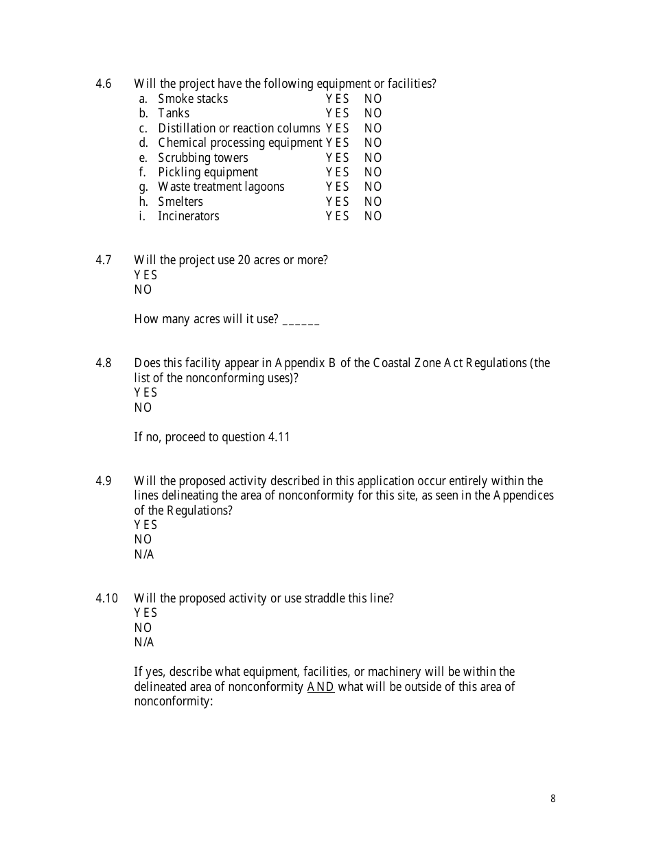 Application for a Coastal Zone Act Status Decision - Delaware, Page 8