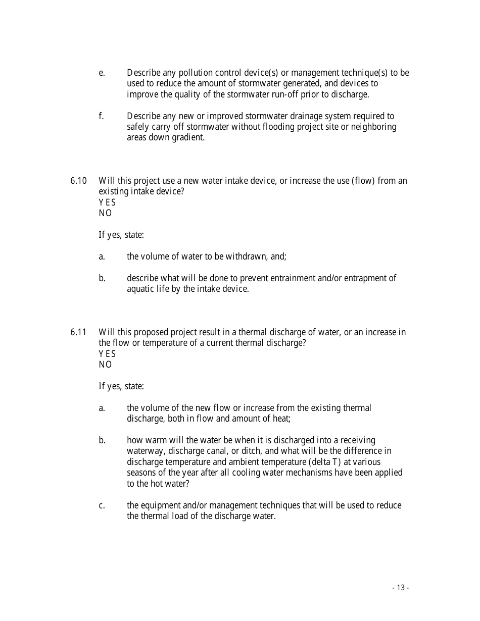 Application for a Coastal Zone Act Permit - Delaware, Page 13