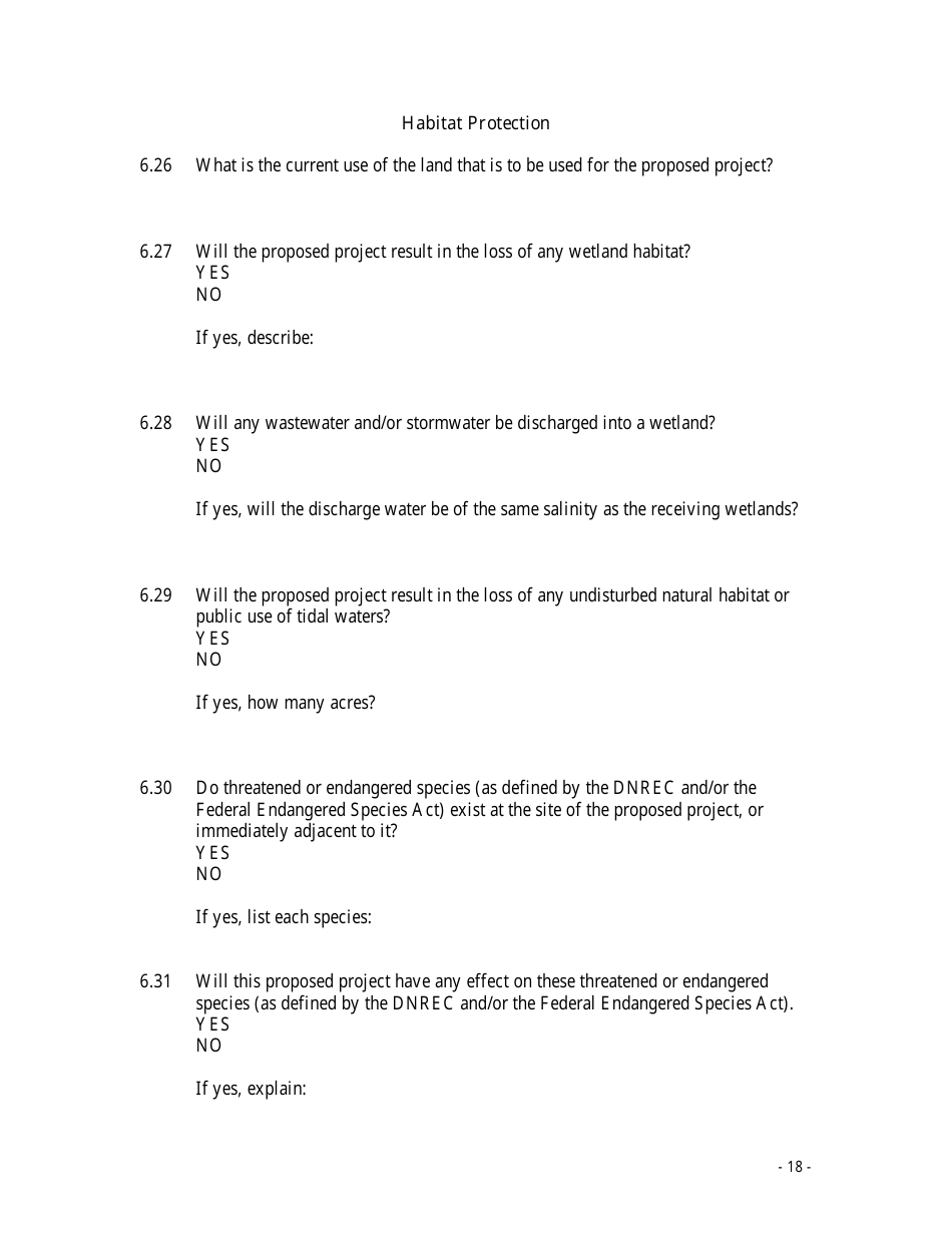 Application for a Coastal Zone Act Permit - Delaware, Page 18